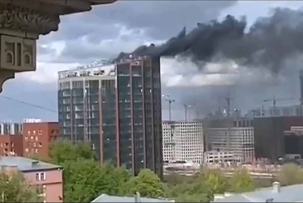Kolejny pożar w Rosji. Płonie wieżowiec w Moskwie
