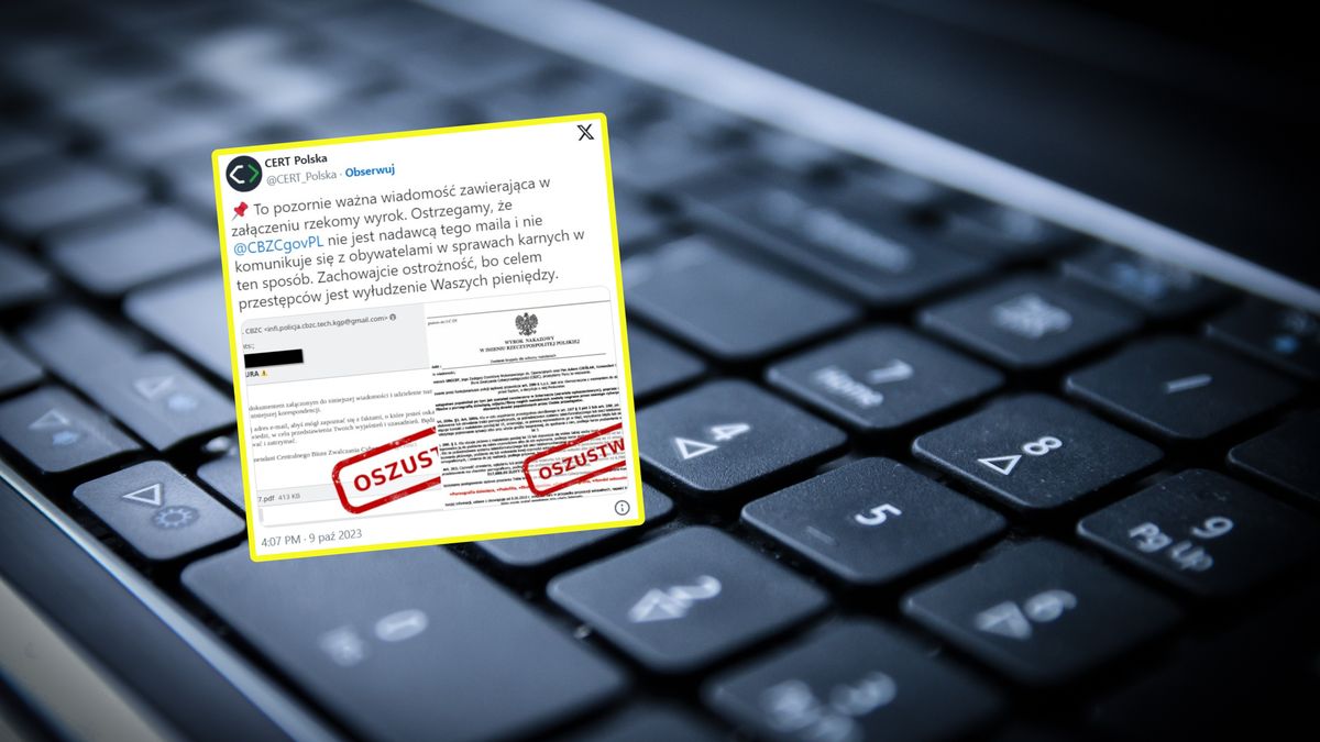 CERT Polska ostrzega przed oszustwem
