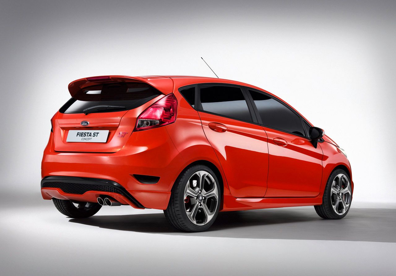 Ford Fiesta ST Concept: The Fiesta ST Concept presents a racing silhouette inspired by global Fiesta race and rally cars currently competing on the world stage.