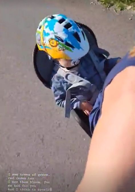 Z okazji Dnia Dziecka Justyna Kowalczyk zabrała syna na rower