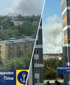 Słup dymu nad Mariupolem. Eksplozja wstrząsnęła lotniskiem
