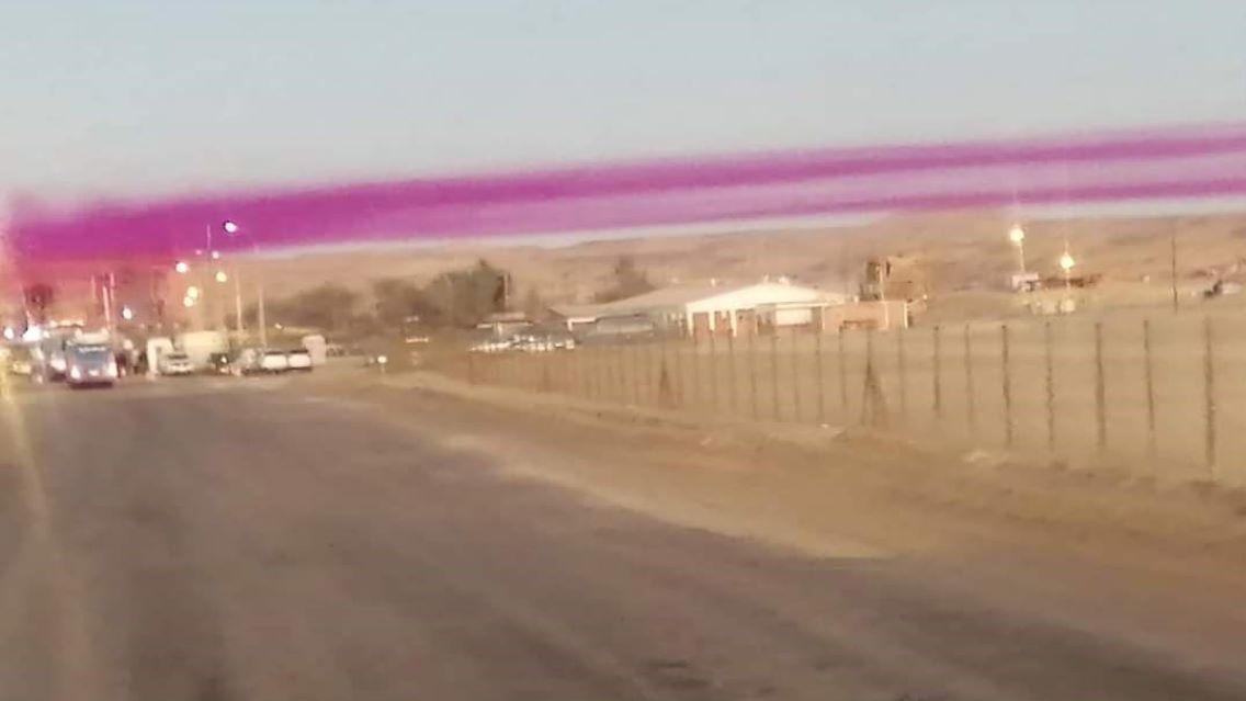 Chmura nad miastem w Chile 