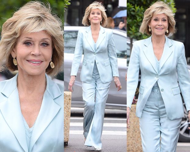 Dziarska, 80-letnia Jane Fonda na spacerze w Cannes