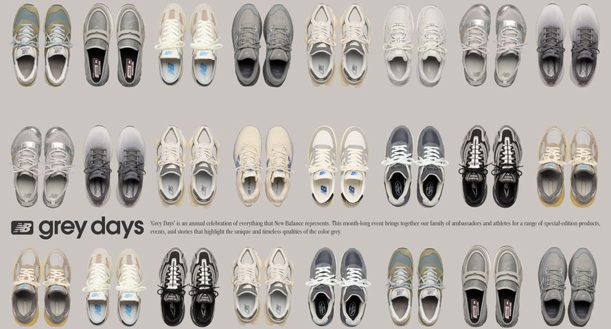 New Balance w reklamach ogłasza święto koloru szarego