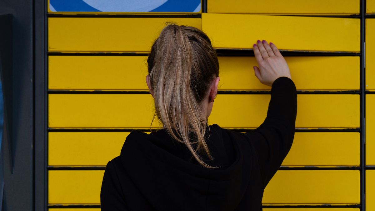 Marcin Golbapaczkomat, parcel, locker, inpost, package, woman, pack, pickup, poland, courier, delivery, technology, allegro, automatic, box, cabinet, collect, commerce, company, door, e-commerce, electronic, equipment, express, female, girl, in post, lock, lockers, machine, mail, mailbox, mailboxes, metal, people, person, polish, post, postal, receive, self-service, service, shelf, shipping, shopping, smart, station, steel, storage