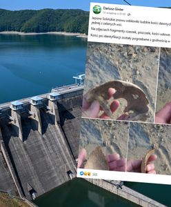 Jezioro Solińskie odsłoniło kości. Wstrząsające odkrycie