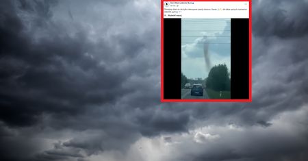Kierowca uchwycił rzadkie zjawisko. Wygląda jak trąba powietrzna