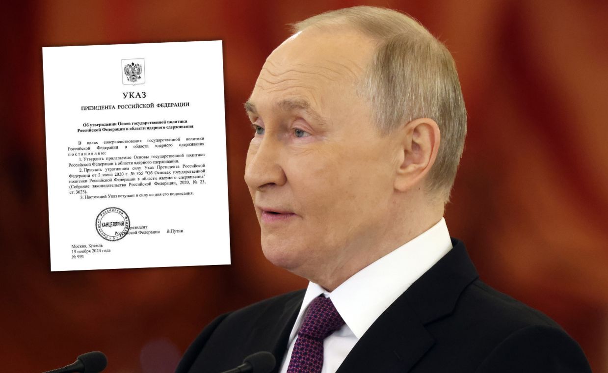 Prezydent Rosji Władimir Putin zatwierdził we wtorek znowelizowaną doktrynę nuklearną