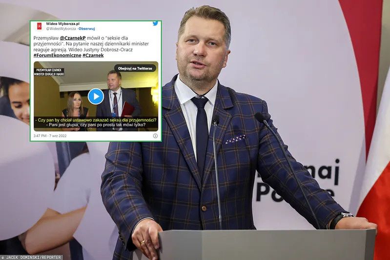 "Szkalują i plują". Minister Czarnek mówi, kto go powinien przeprosić