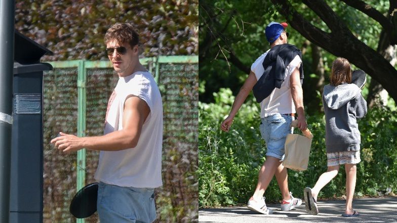 Mikołaj Roznerski z synem