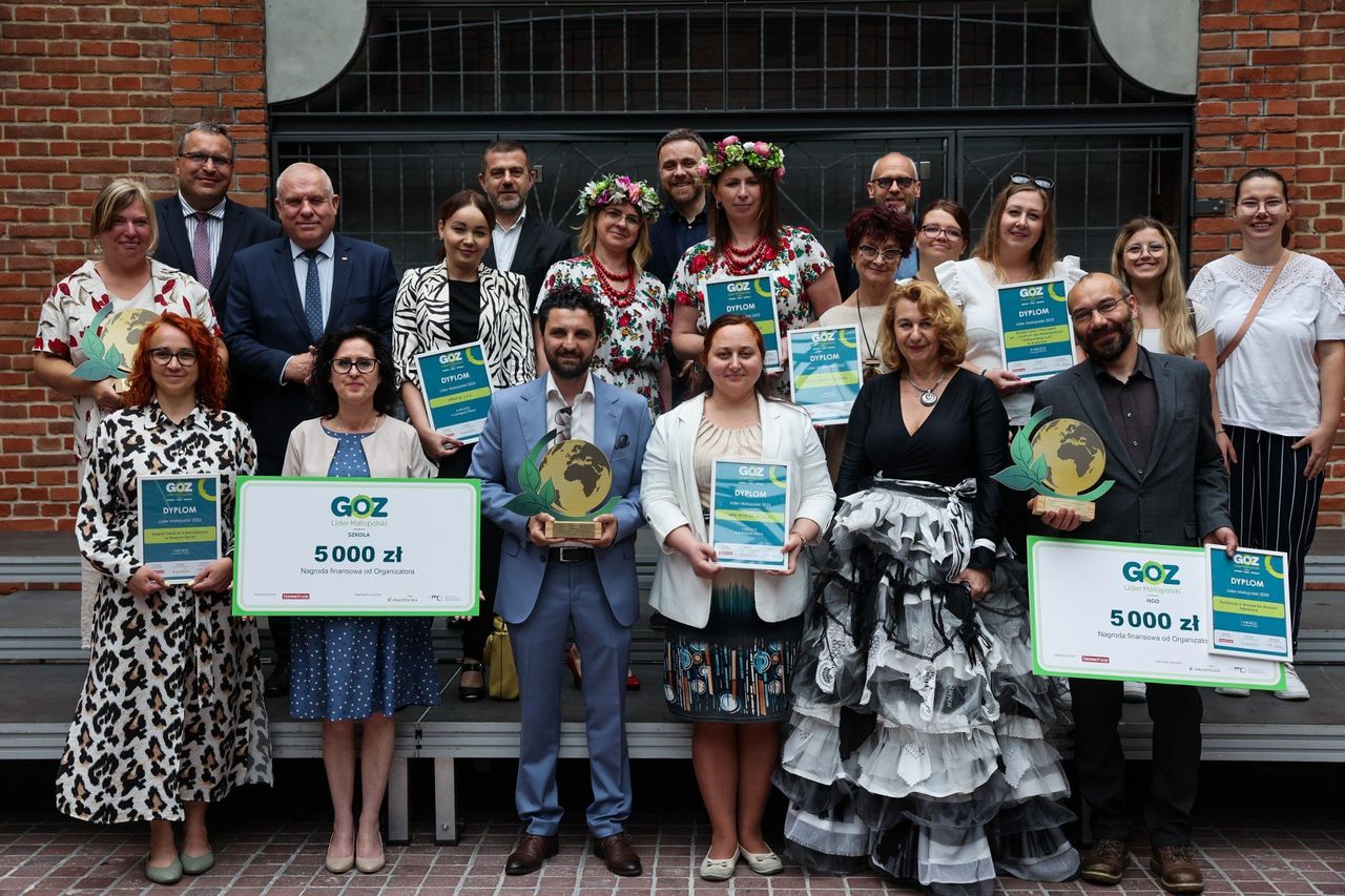 To oni zwyciężyli w finale Konkursu „GOZ Lider Małopolski 2025”! Dziś w Krakowie nagrodziliśmy laureatów