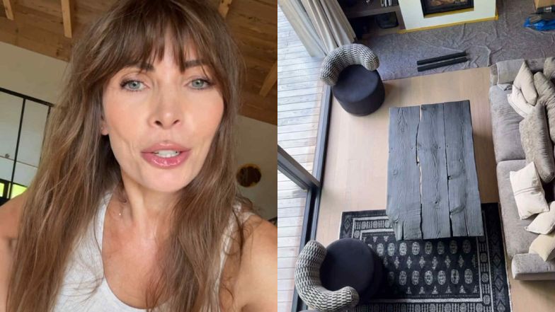 Agnieszka Dygant chwali się wnętrzami nowego domu w lesie