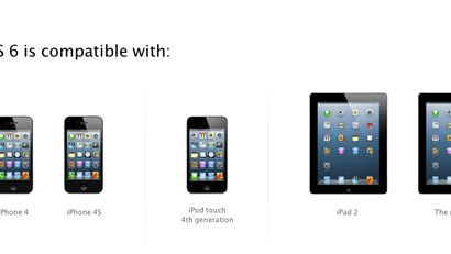 Lista kompatybilności konkretnych funkcji iOS-a 6 z wybranymi urządzeniami 1