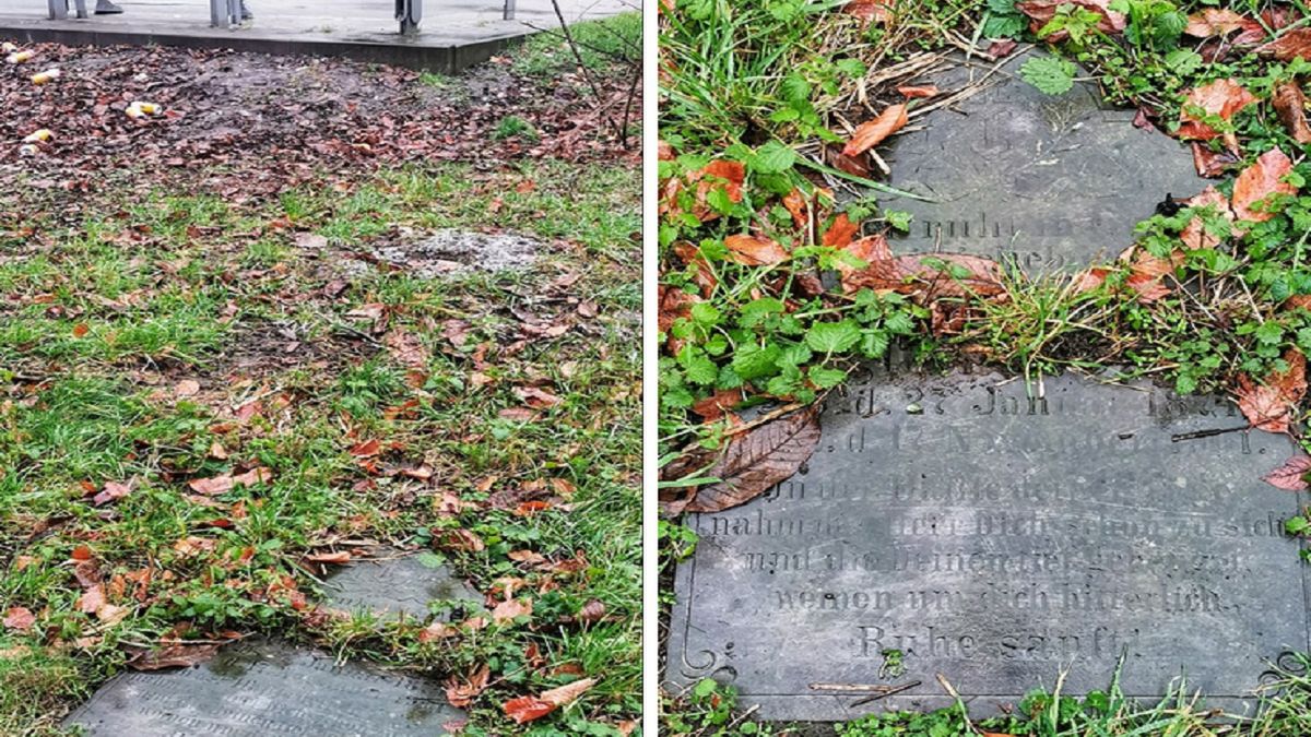 Wrocław. Tajemnicza płyta nagrobna obok przystanku. Wiadomo kim był zmarły