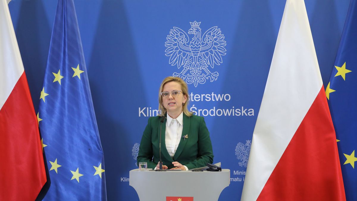 Warszawa, 17.12.2021. Minister klimatu i środowiska Anna Moskwa bierze udział w konferencji prasowej nt. efektów polityki rządu w obszarze OZE, 17 bm. w Warszawie. (aldg) PAP/Paweł Supernak
