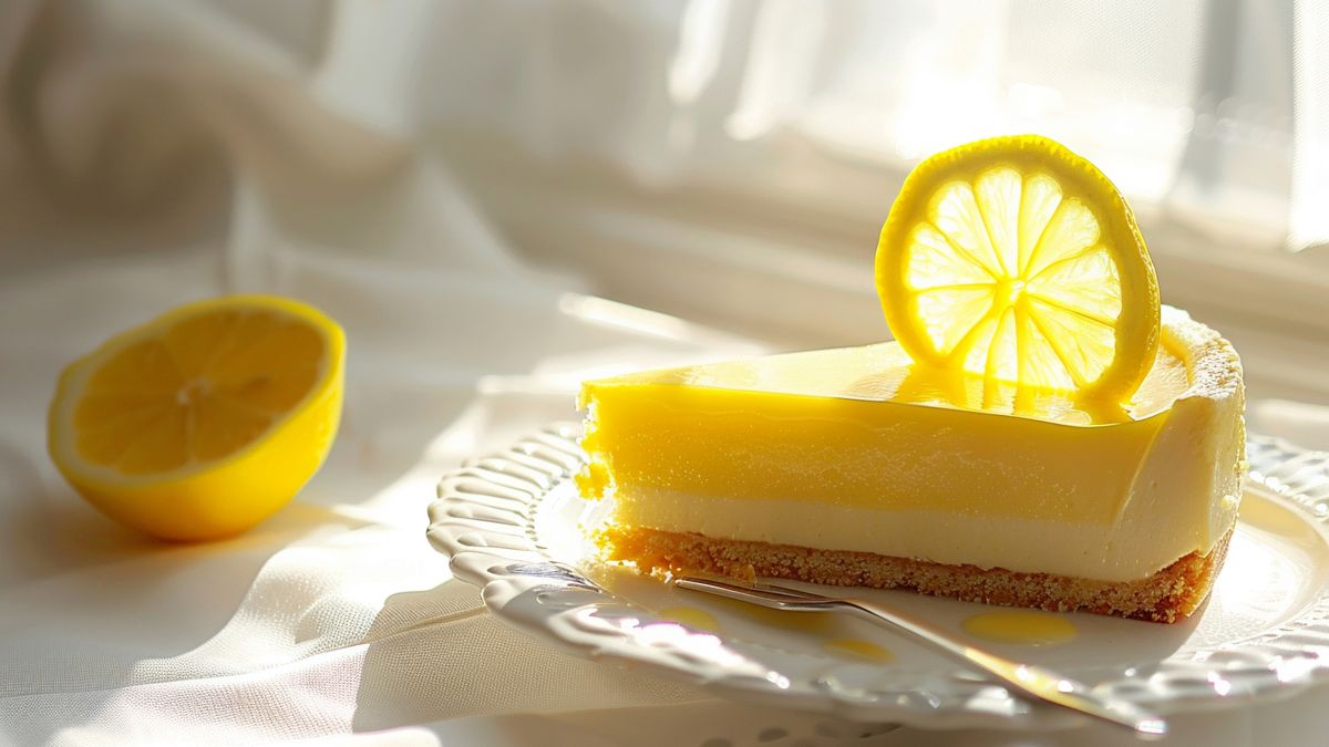 Ciasto cytrynowe z serową wkładką jest idealne na lato