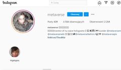 Australijska artystka bez konta na Instagramie. Nazywało się "metaverse"