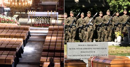 Pogrzeb 700 ofiar z Doliny Śmierci. Nagrania pokazano nawet w USA