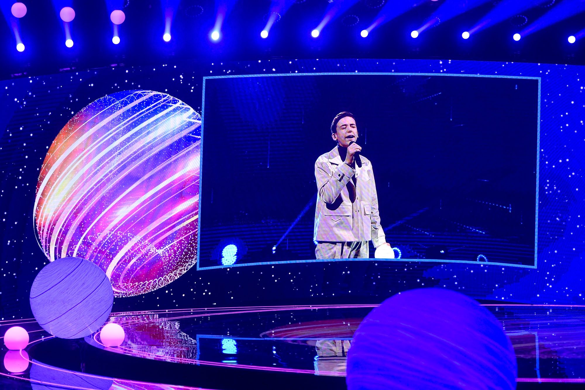 Ołeksandr Bałabanow podczas Eurowizji Junior 2020