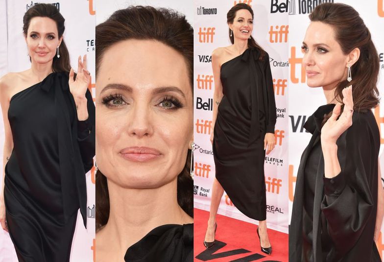 Angelina Jolie na czerwonym dywanie w Toronto