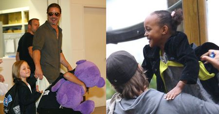 Brad Pitt spotkał się z dziećmi w święta!