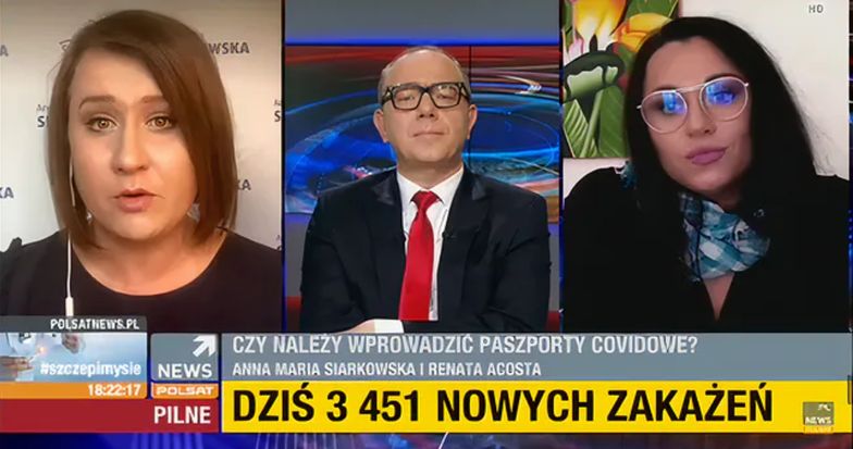 Paszporty covidowe. Awantura z posłanką PiS w Polsat News ...