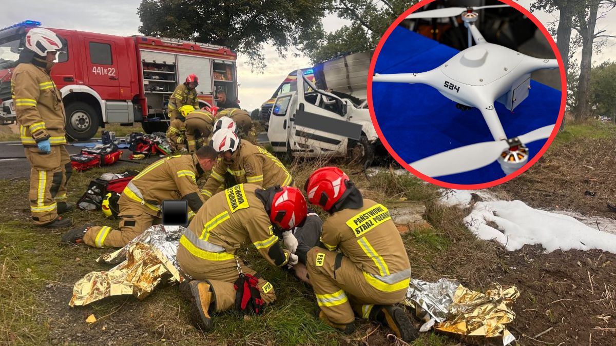 Dron przeszkodził w ratowaniu życia. Policja wszczyna śledztwo