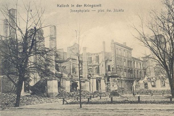 Kalisz, zburzony pałac Weissów (1914)