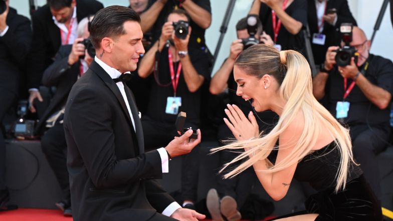 79. Festiwal Filmowy w Wenecji. Gwiazdor "Big Brothera" oświadczył się ukochanej na czerwonym dywanie