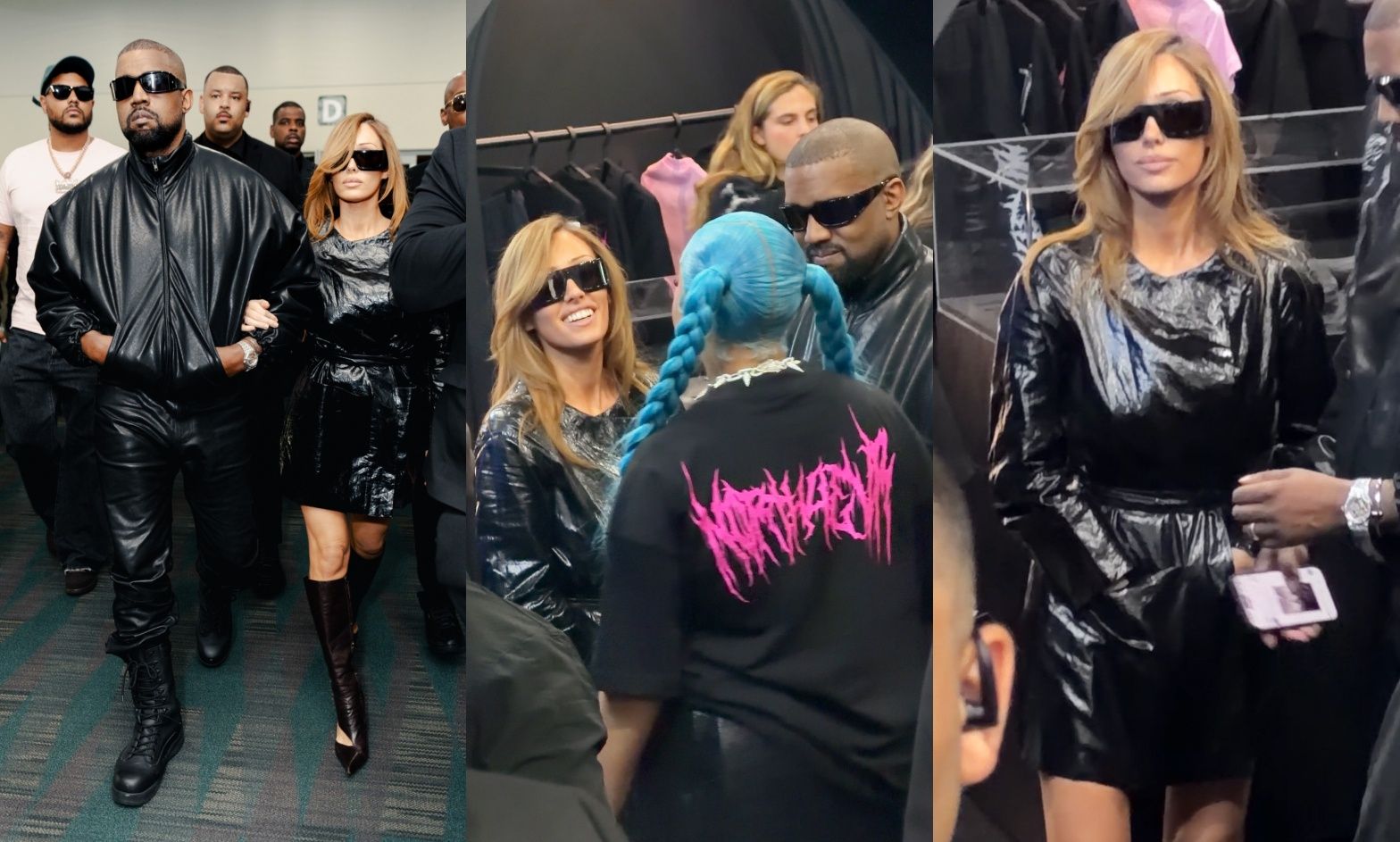 Kanye West i Bianca Censori wspierają North na evencie