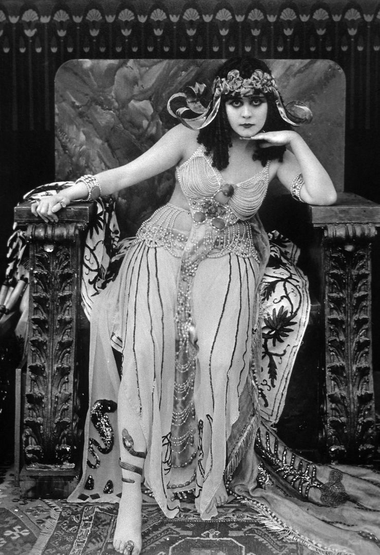 Theda Bara w "naked dress"