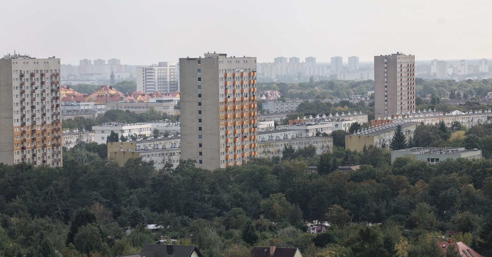 POZNAN Z LOTU PTAKA PANORAMA MIASTA