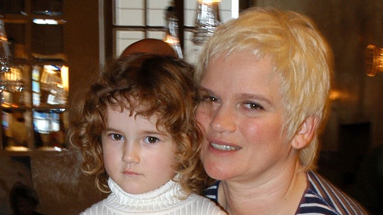 Katarzyna Figura z córką Koko