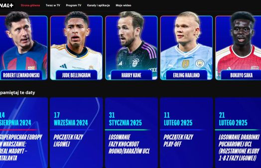 Canal+ online: Liga Mistrzów nawet na trzech urządzeniach jednocześnie