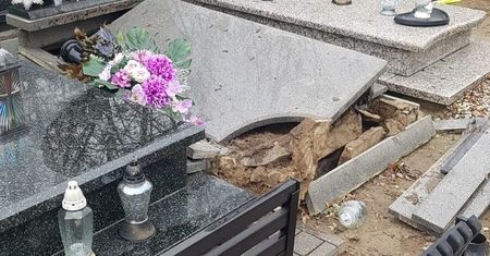 Uszkodził 25 nagrobków na cmentarzu w Łęcznej. Wandal w rękach policji