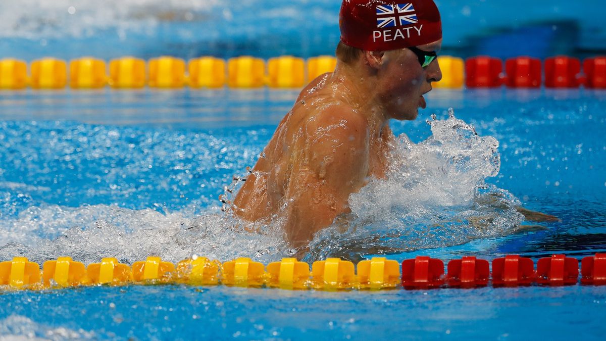 Adam Peaty w czasie zawodów w igrzyskach olimpijskich