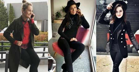 Z czym celebrytki noszą czarne jeansy rurki?