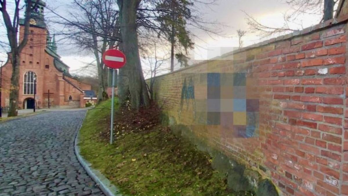 Nastolatkowie zniszczyli mur cmentarny w Kartuzach