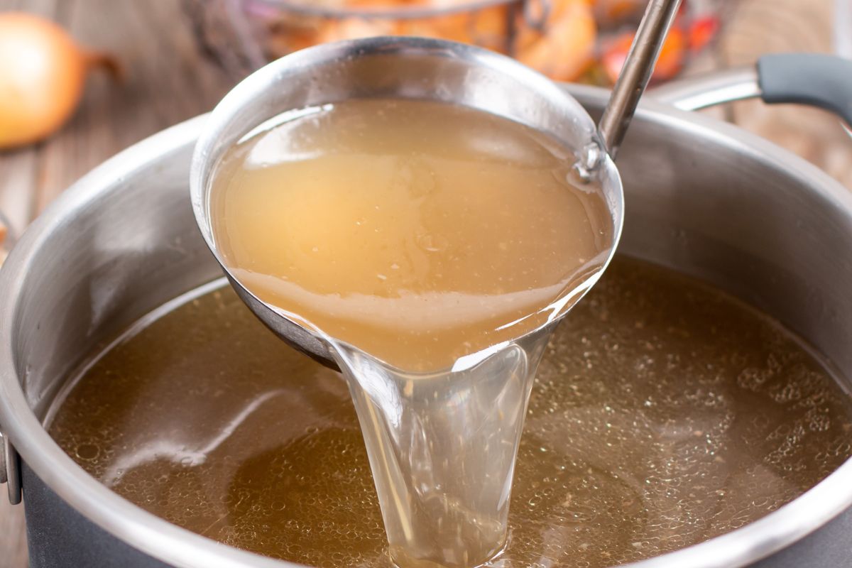 Collagen broth is called "liquid gold."