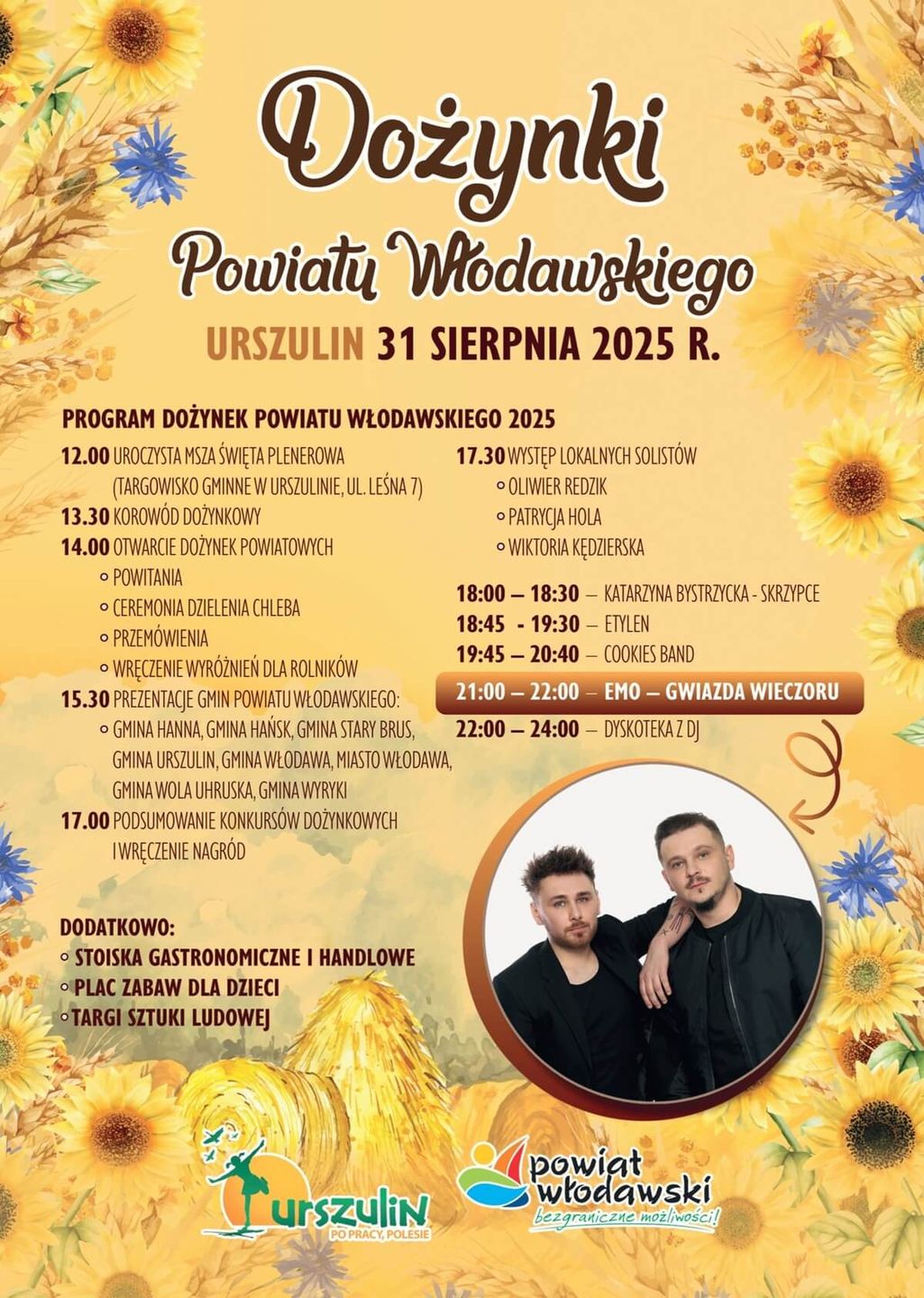 Dożynki Powiatu Włodawskiego w Urszulinie