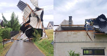 Dopiero budowali dom. Wioskę nawiedziła burza. Oto skutki