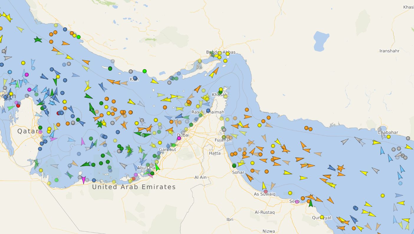 Ruch w cieśninie Ormuz w środę ok. 7:30