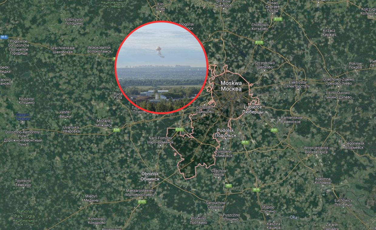 Atak dronów na Moskwę