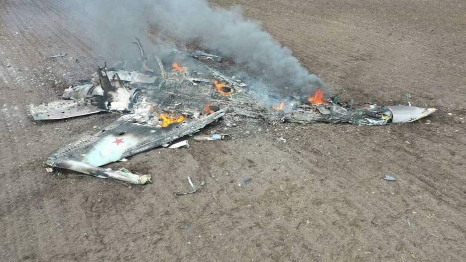 Siły ukraińskie zestrzeliły rosyjskiego myśliwca Su-35