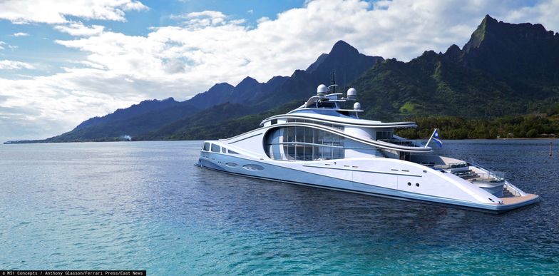 Jacht zabiera ?ycie morskie na pok?ad
Ferrari Press Agency 
Swell  1
Ref 14444
13/12/2022 
See Ferrari text
Picture must credit: M51 Concepts / Anthony Glasson
A stunning superyacht has been designed to bring some of the oceans sea-life ab prod ? inside two aquariums to house jellyfish.
The multi-storey fish tanks are built into one end of an open plan two-deck entertainment area.
The 77 metre vessel has been named Swell and is steel hulled with lightweight aluminium superstructure,
The ship?s  long, flowing lines that emulate the curves and waves of the sea after which it is named.
The concept yacht is the work of Hong Kong-based designer and engineer Anthony Glasson of company M51 Concepts.
As well as the on-board jellyfish , Swell has expansive windows that further invite the outside world in. 
The minimalist design ensures the focus of owner and guests is directed to the surrounding environment. 
The entertainment area  includes a dining room, a lounge, a bar and the two aquariums. 
It has a split-level layout that gives the feel of a luxury duplex apartment and creates a sense of connection between the different areas.

OPS: Render of the Swell concept  superyacht.

Picture supplied by Ferrari
M51 Concepts / Anthony Glasson