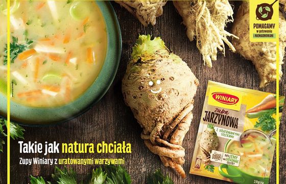 Winiary sprzedają zupy z "uratowanych warzyw"