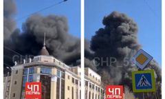 Ogromny pożar w Rosji. Kłęby czarnego dymu nad Permem