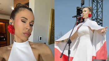 Doda odziana w barwy Polski zaśpiewała HYMN NARODOWY. Poszło jej lepiej niż Edycie Górniak? (WIDEO)