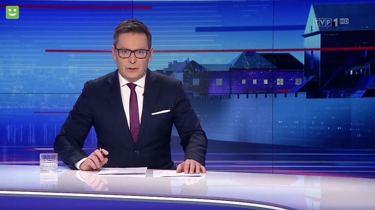 Czwartkowe wydanie "Wiadomości" prowadził Michał Adamczyk  