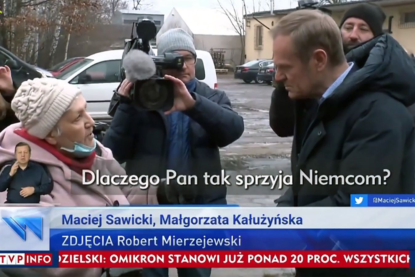 "Dlaczego pan tak sprzyja Niemcom?". Kuriozalny materiał TVP